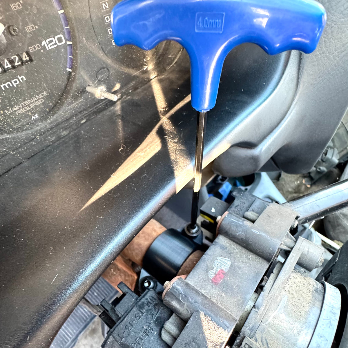 Mount for Ignition Steering Column Cover