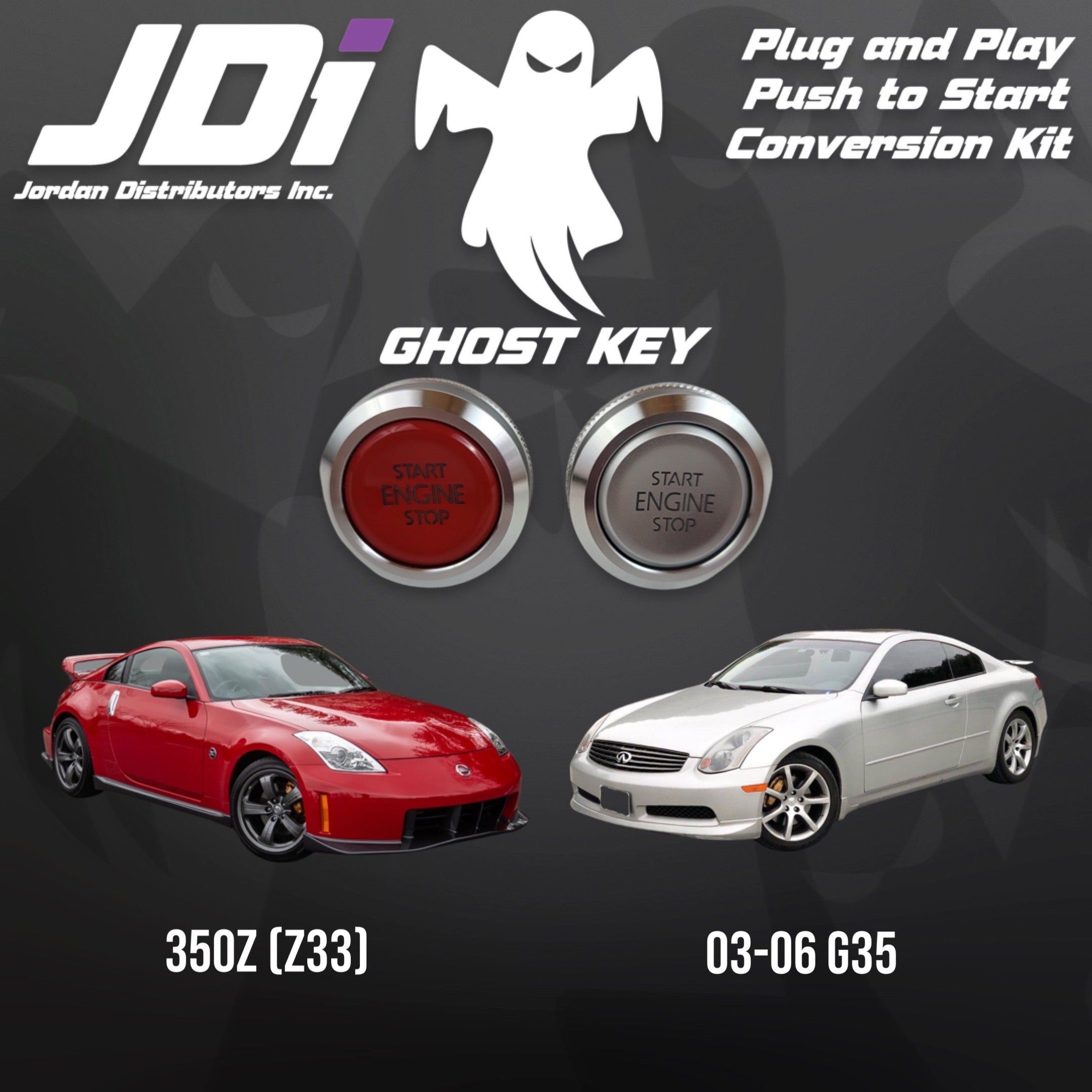Ghost Key - Plug and Play Push to Start Conversion Kit for Nissan & Infiniti vehicles