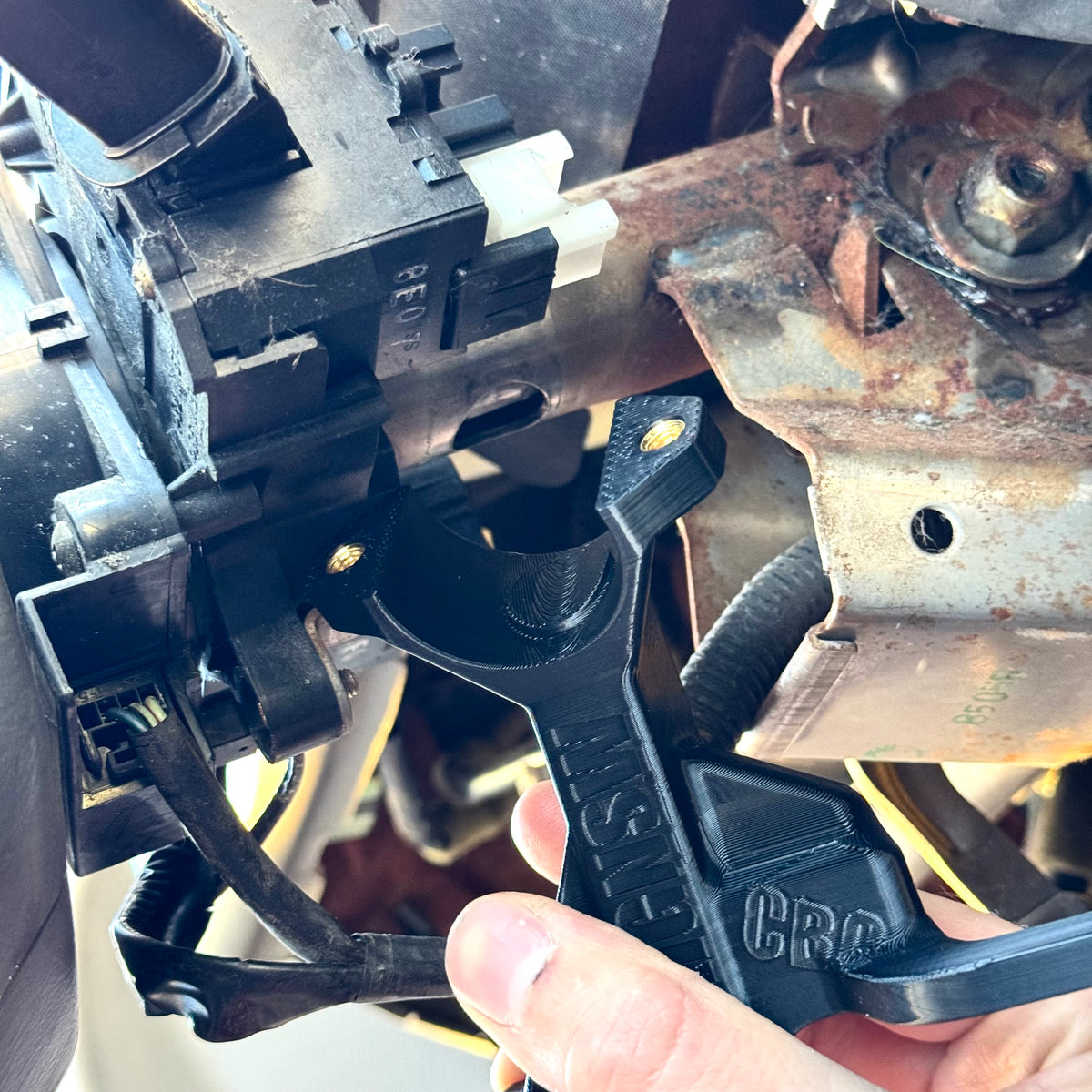 Mount for Ignition Steering Column Cover