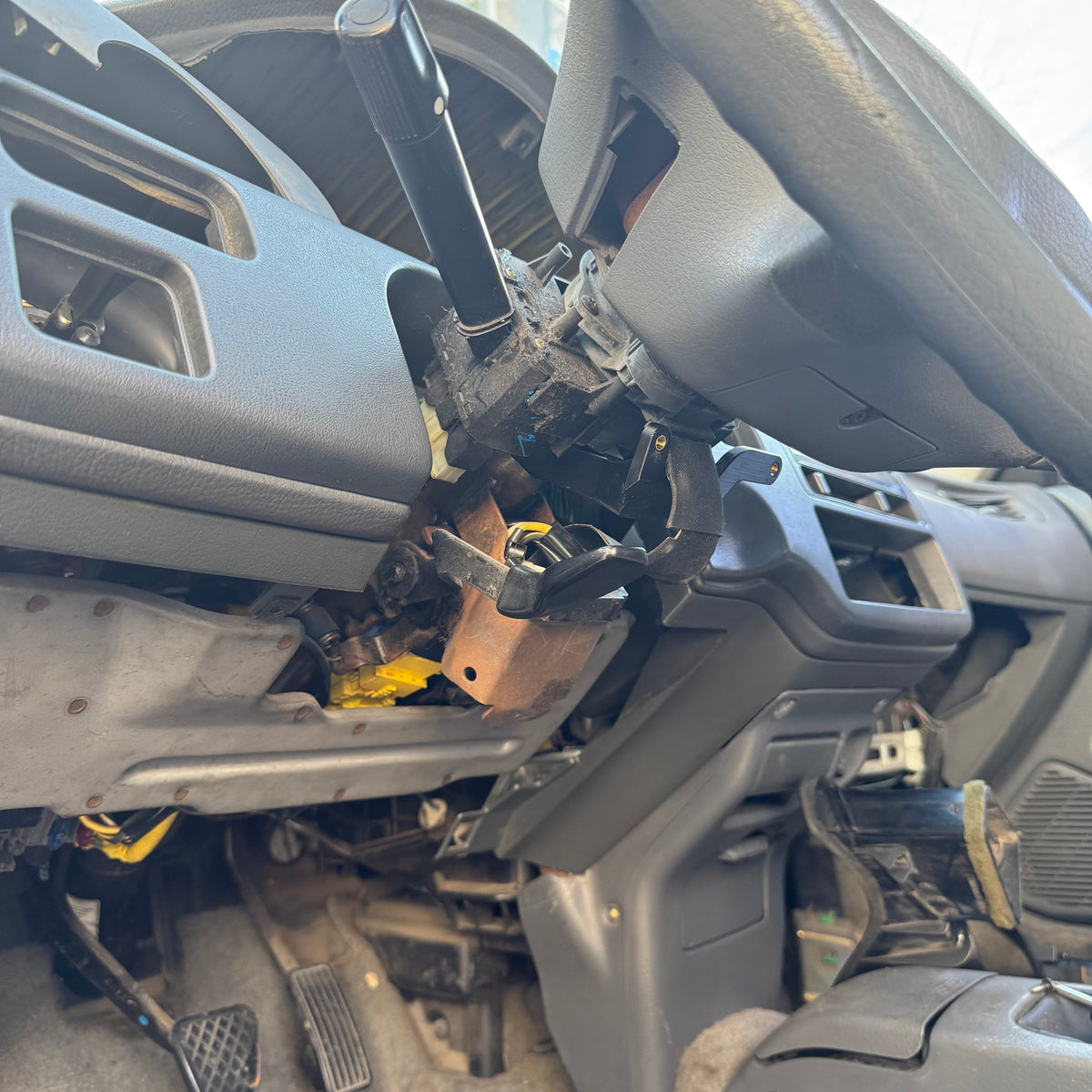 Mount for Ignition Steering Column Cover